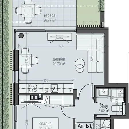 Lägenhet сарафово лукс гарден първа линия Burgas