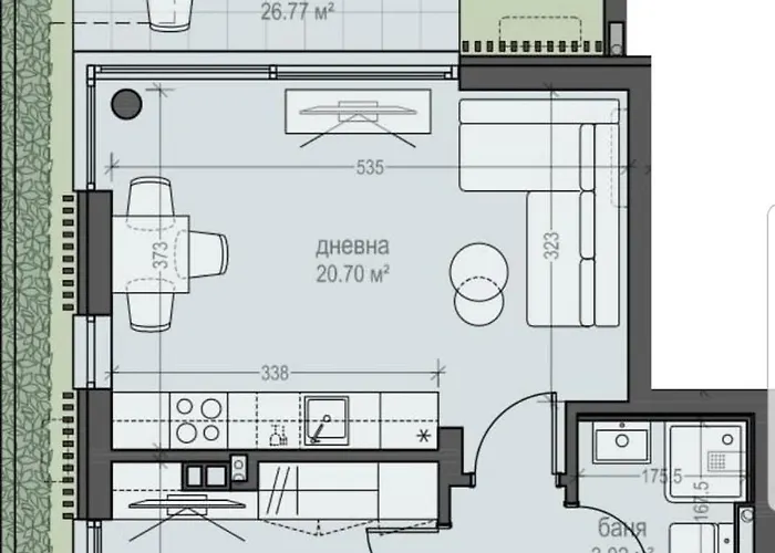 Апартамент сарафово лукс гарден първа линия Бургас